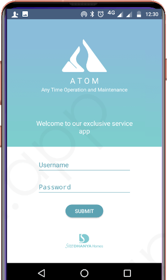 Sree Dhanya Atom - Customer Service Application