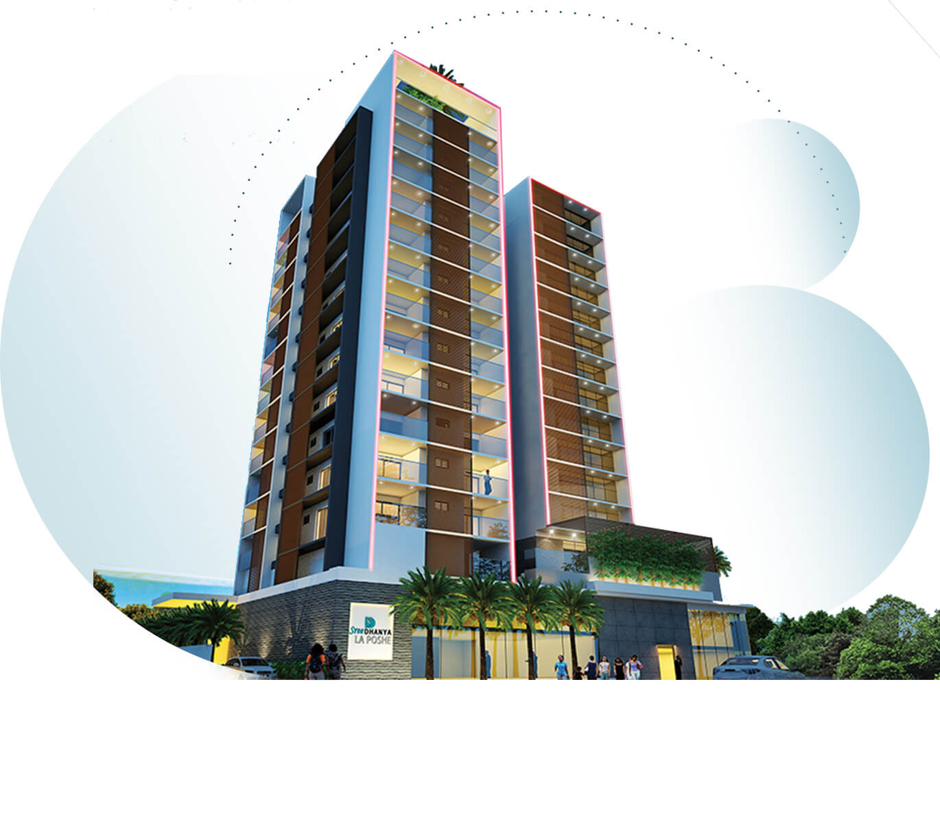 Sree Dhanya La Poshe - Luxury Flats in Vazhuthacaud, Trivandrum